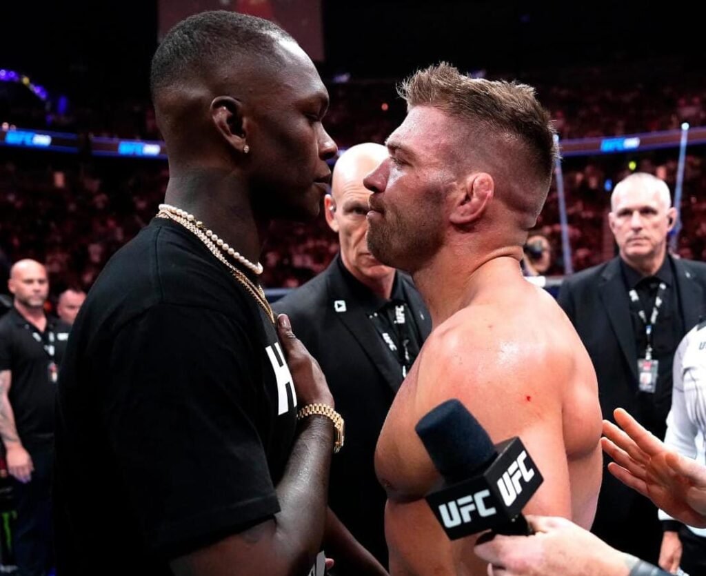 Emotions run high as Israel Adesanya, du Plessis exchange heated words before UFC 305