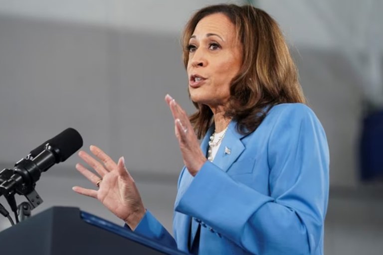 Kamala Harris outlines her economic policies and programs at a rally in North Carolina