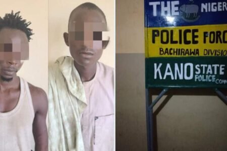 Two suspects arrested over stealing of police station signboard