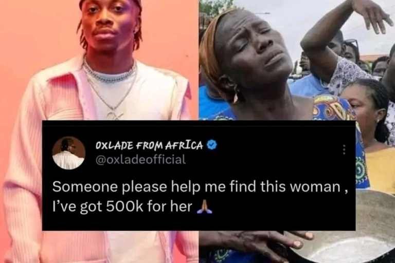 Hunger Protest: Singer Oxlade promises N500,000 cash gift for pot-carrying protester Hunger Protest: Singer Oxlade promises N500,000 cash gift for pot-carrying protester