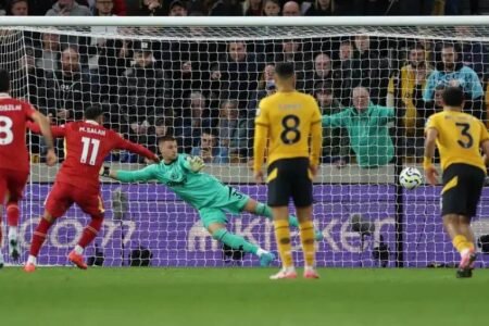 Mohamed Salah sends Sam Johnstone the wrong way to give Liverpool victory at Wolves