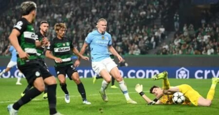 Amorim's Sporting thrash Man City 4-1 as Gyokeres hits hat-trick