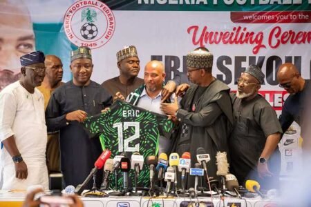 NFF unveils Chelle as new Super Eagles coach