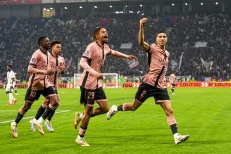 Hakimi double powers PSG to hard-fought win over Lyon