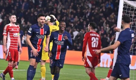 PSG outclass Brest to reach the last 16