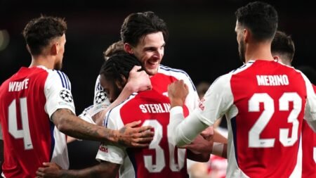 Oleksandr Zinchenko and Declan Rice on target in Arsenal’s draw with PSV