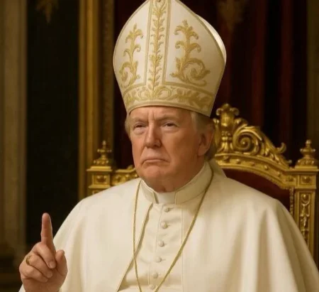 Trump shares AI image depicting himself as new Pope