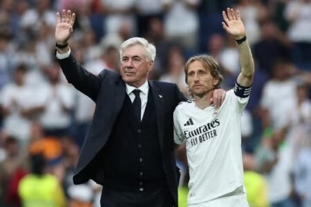 Real Madrid beat Sociedad as Bernabeu bids farewell to Ancelotti, Modric