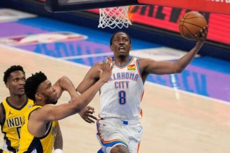 Oklahoma City one win from title as Pacers fightback in Game 6 Oklahoma City Thunder forward Jalen Williams shoots against Indiana Pacers center Tony Bradley during the third quarter of game five of the 2025 NBA Finals at Paycom Center. Kyle Terada-Imagn Images.
