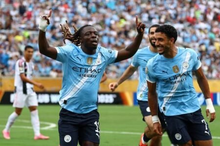 Manchester City thrash Juventus to top group at Club World Cup Jeremy Doku put Manchester City ahead in the ninth minute of the match against Juventus