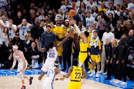 Tyrese Haliburton, Pacers stun Thunder in last second of Game 1 Tyrese Haliburton sank the hearts of OKC and their fans has he scored the last points that handed Indiana Pacers Game 1 in the NBA Finals