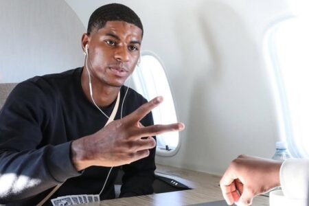 Rashford cleared to complete Barcelona loan move Marcus Rashford pictured playing card on a private jet en route Barcelona