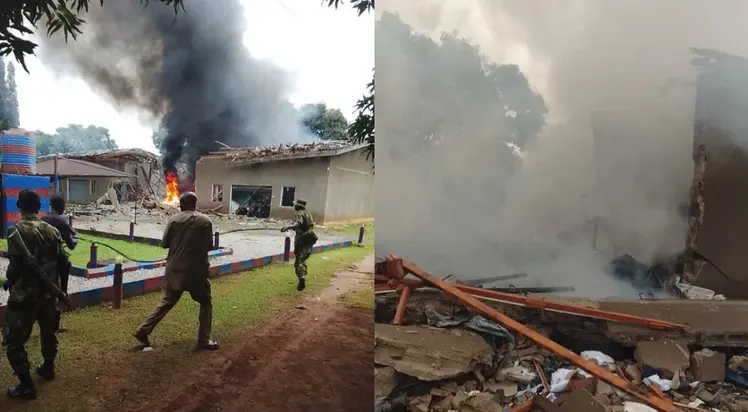 Explosion rocks army storage building in Ogun Explosion rocks army storage building in Ogun