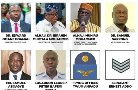 Mahama promises full probe of helicopter crash which killed two ministers