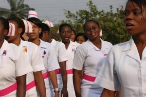 Peter Obi speaking on the importance of nurses and midwives in strengthening Nigeria’s healthcare system during World Nurses Day.