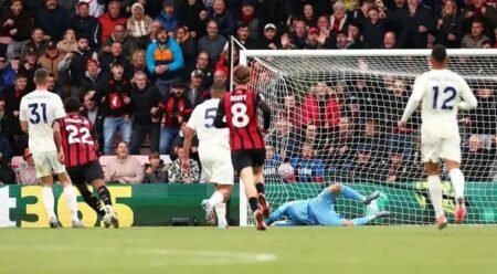 Bournemouth go second with victory over Dyche’s Nottingham  Bournemouth go second with victory over Dyche's Nottingham