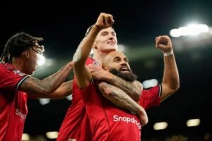 Mbeumo hits brace as Man United see off spirited Brighton Mbeumo hits brace as Man United see off spirited Brighton