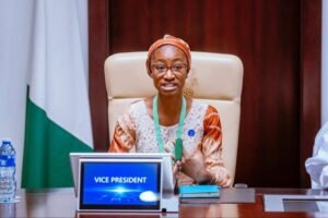 Joy Ogah becomes Nigeria’s Vice President for a day Joy Ogah becomes Nigerian's Vice President for a day