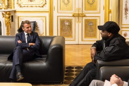 Davido meets French president Macron Davido meets French president Macron