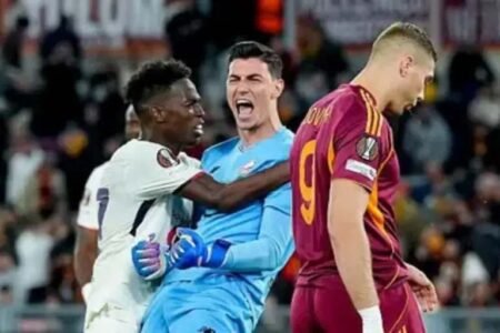 Lille goalkeeper Berke Ozer saves three penalties in 1-0 win over Roma