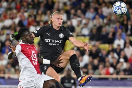 Haaland says 'City not good enough' after 2-2 draw against Monaco