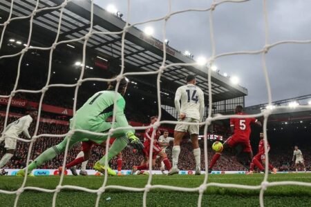 Nottingham stun Liverpool at Anfield as pressure mounts on Arne Slot