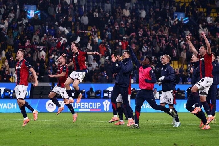 Bologna edge Inter on penalties to reach Italian Super Cup final