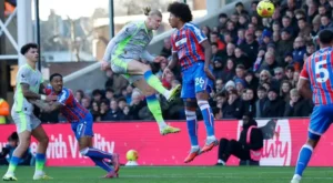 Haaland scores brace as City thrash Palace 3-0 Erling Haaland scored his 16th Premier League goal of the season and a penalty for Manchester City