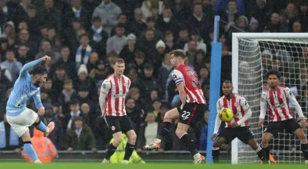Cherki thunderbolt fires Man City past Brentford into Carabao Cup semis