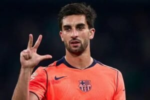 Ferran Torres netted a first-half hat-trick to propel Barcelona to a four-point advantage at the top of La Liga with a 5-3 victory against Real Betis.