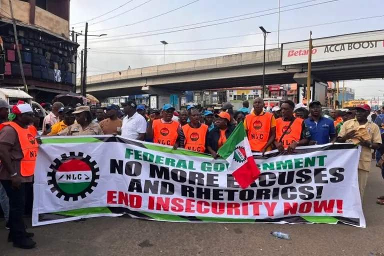NLC, FG agree to meet in January over insecurity Ajaero lead NLC protest against insecurity