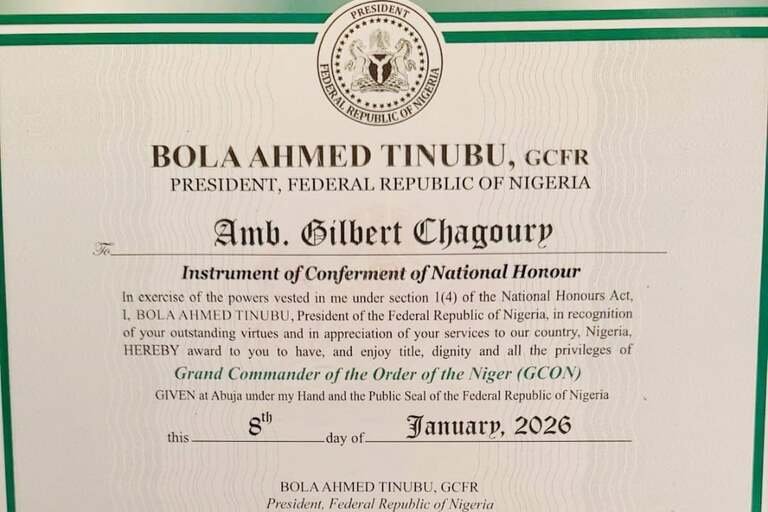 Tinubu confers GCON on Lebanese-Nigerian businessman Gilbert Chagoury