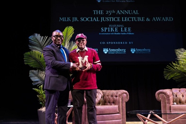 UPenn Prof Adebanwi honours Spike Lee with MLK Jr. Social Justice Award