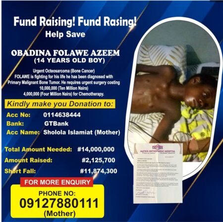 Family appeals for help as 14-year-old battles bone cancer