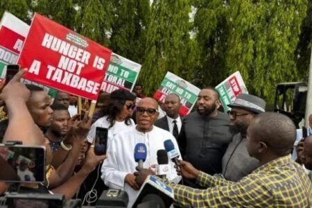Amaechi joins protest at National Assembly over Electoral Act