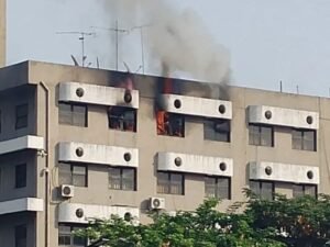 Fire guts Federal Secretariat in Abuja