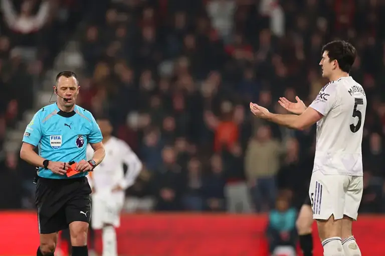 Maguire sees red as Man United held by Bournemouth Maguire sees red as Man United held by Bournemouth