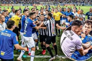23 Cruzeiro, Mineiro players sent off in Brazilian football brawl