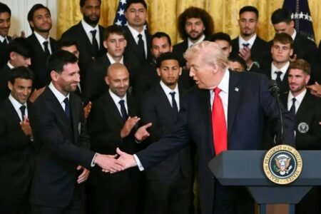 President Donald Trump celebrated Argentina's Lionel Messi and his Inter Miami teammates' 2025 MLS Cup victory on Thursday at the White House.