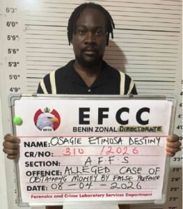 EFCC arrests suspected fake football agent over N11 million fraud in Benin