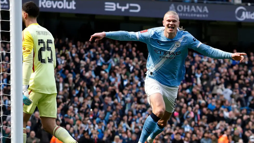 Haaland hat-trick fires Man City past Liverpool into FA Cup semis Erling Haaland had scored three goals in his last seven games for Manchester City before his hat-trick against Liverpool