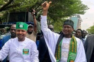 Nafiu Gombe-led ADC faction protests at INEC HQ, demands recognition