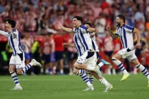 Real Sociedad defeat Atletico on penalties to win Copa del Rey