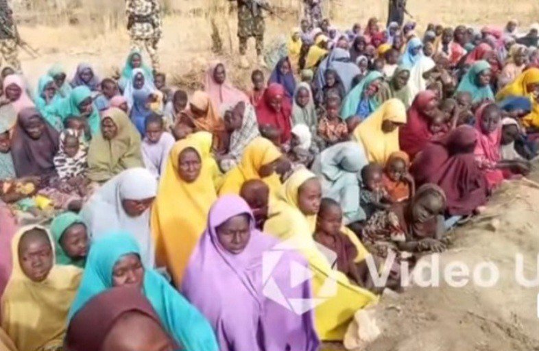 Boko Haram displays kidnapped victims in Borno Boko Haram displays kidnapped victims in Borno