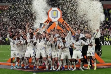 Clinical Aston Villa outclass Freiburg to win Europa League Aston Villa players celebrate after defeating Freiburg to win the Europa League final in Istanbul.