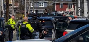 Police deploy flash bangs, armoured vehicle in St. John’s drug raid RCMP tactical armoured vehicle and heavily armed officers outside a Spencer Street home during a police raid in downtown St. John’s.