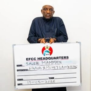 Former Power Minister Saleh Mamman arrested by EFCC operatives in Kaduna after corruption conviction and sentencing.