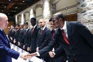 Osimhen, Galatasaray teammates hosted by Turkish president Osimhen, Galatasaray teammates hosted by Turkey president