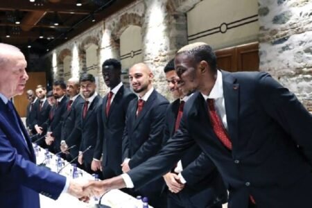 Osimhen, Galatasaray teammates hosted by Turkish president Osimhen, Galatasaray teammates hosted by Turkey president