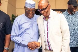 Atiku visits Rotimi Amaechi after ADC presidential primary Atiku visits Rotimi Amaechi after ADC presidential primary